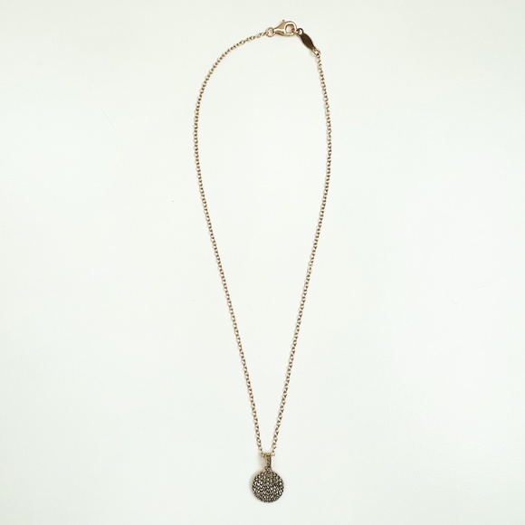 Judith Jack Marcasite and Crystal Reversible Sterling Silver Pendant Necklace - Picture 5 of 10